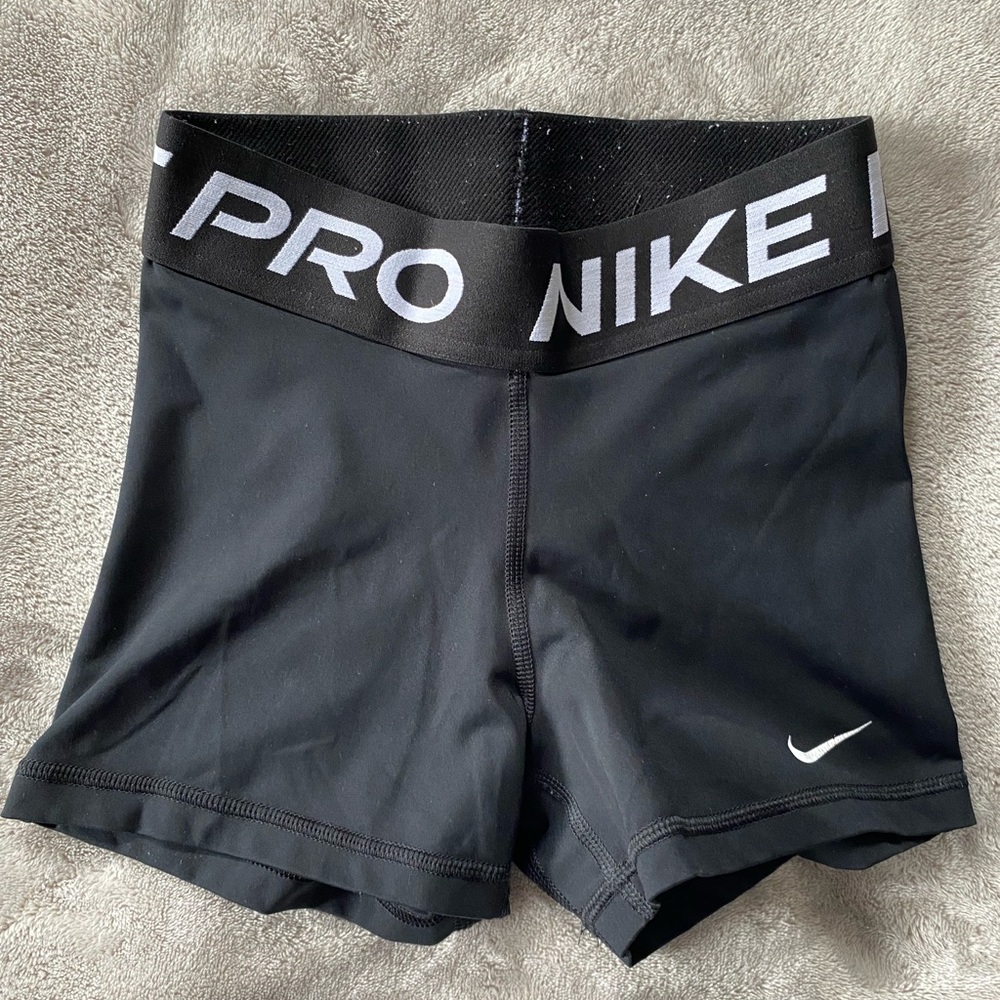 Classic Black Nike Pro Spandex Shorts Size XS
